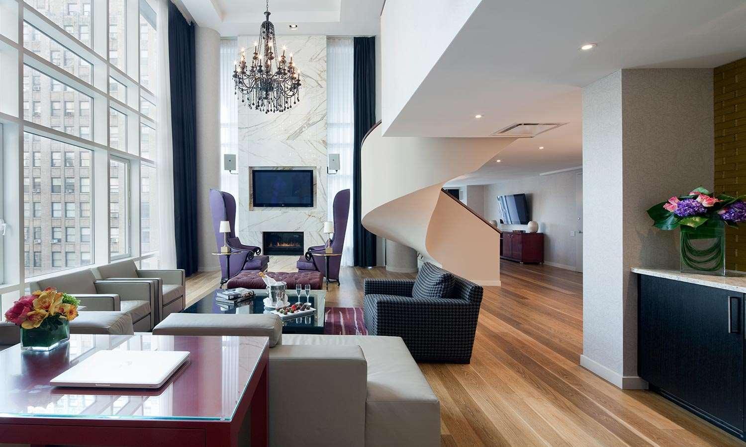 Hotel Royalton Park Avenue New York Esterno foto A suite at the Mandarin Oriental, New York